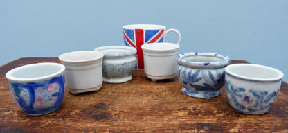 Used Glazed Bonsai Pots - Group of 6 Pots - CLEARANCE