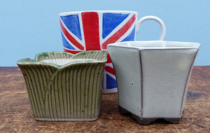 Miniature Glazed Small Bonsai Pots - Group of 5 Pots - CLEARANCE