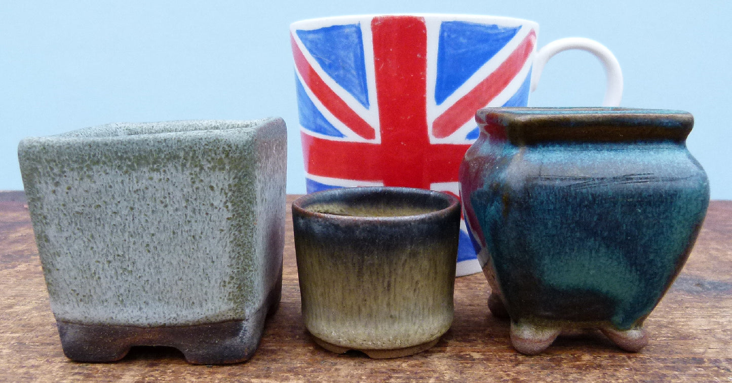 Walsall studio pots left and centre.