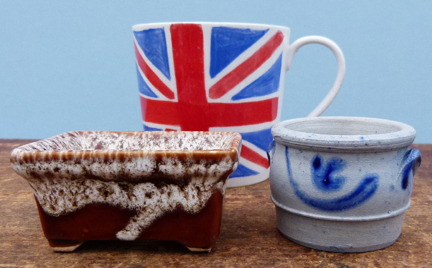 Miniature Glazed Small Bonsai Pots - Group of 5 Pots - CLEARANCE