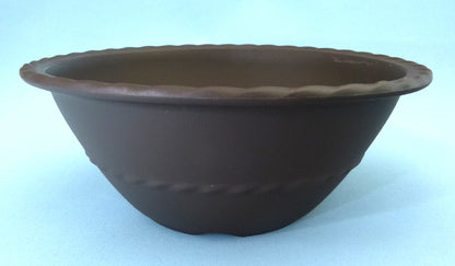 Round shaped plastic bonsai pot