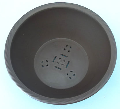 Round shaped plastic bonsai pot