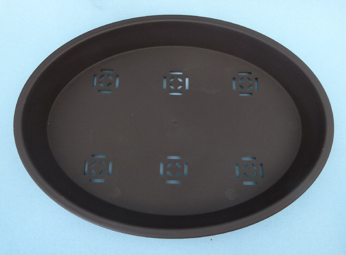 Shallow oval shaped plastic bonsai pot - Various sizes.