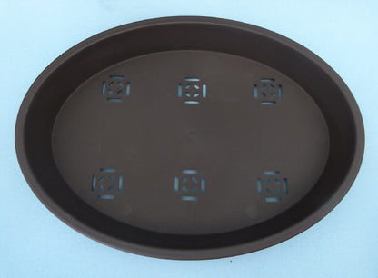 Shallow oval shaped plastic bonsai pot - Various sizes.