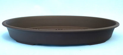 Shallow oval shaped plastic bonsai pot - Various sizes.