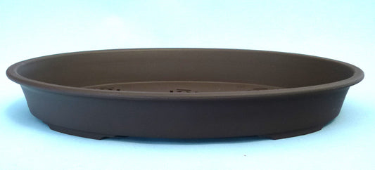 Shallow oval shaped plastic bonsai pot - Various sizes.