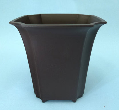 Deep square shaped plastic bonsai pot - Various sizes.