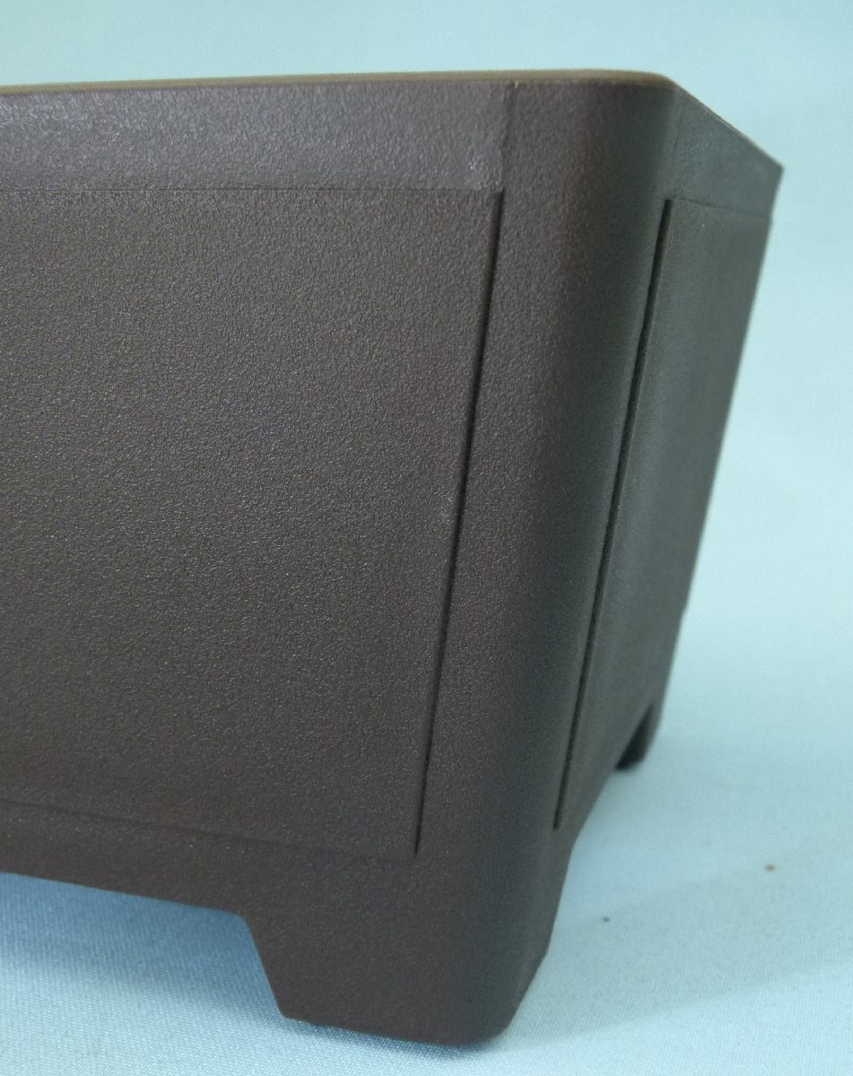 Deep square shaped plastic bonsai pot - Various sizes.