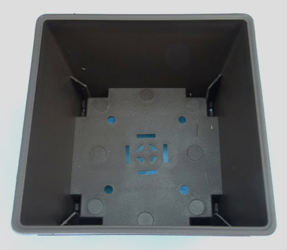Deep square shaped plastic bonsai pot - Various sizes.