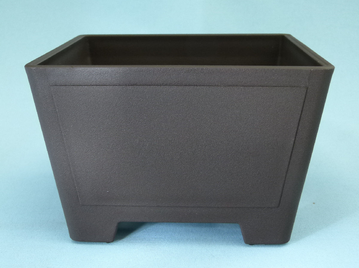 Deep square shaped plastic bonsai pot - Various sizes.