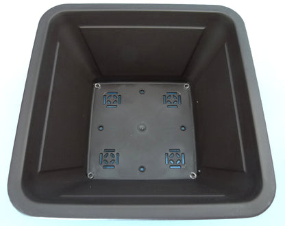 Deep square shaped plastic bonsai pot - Various sizes.
