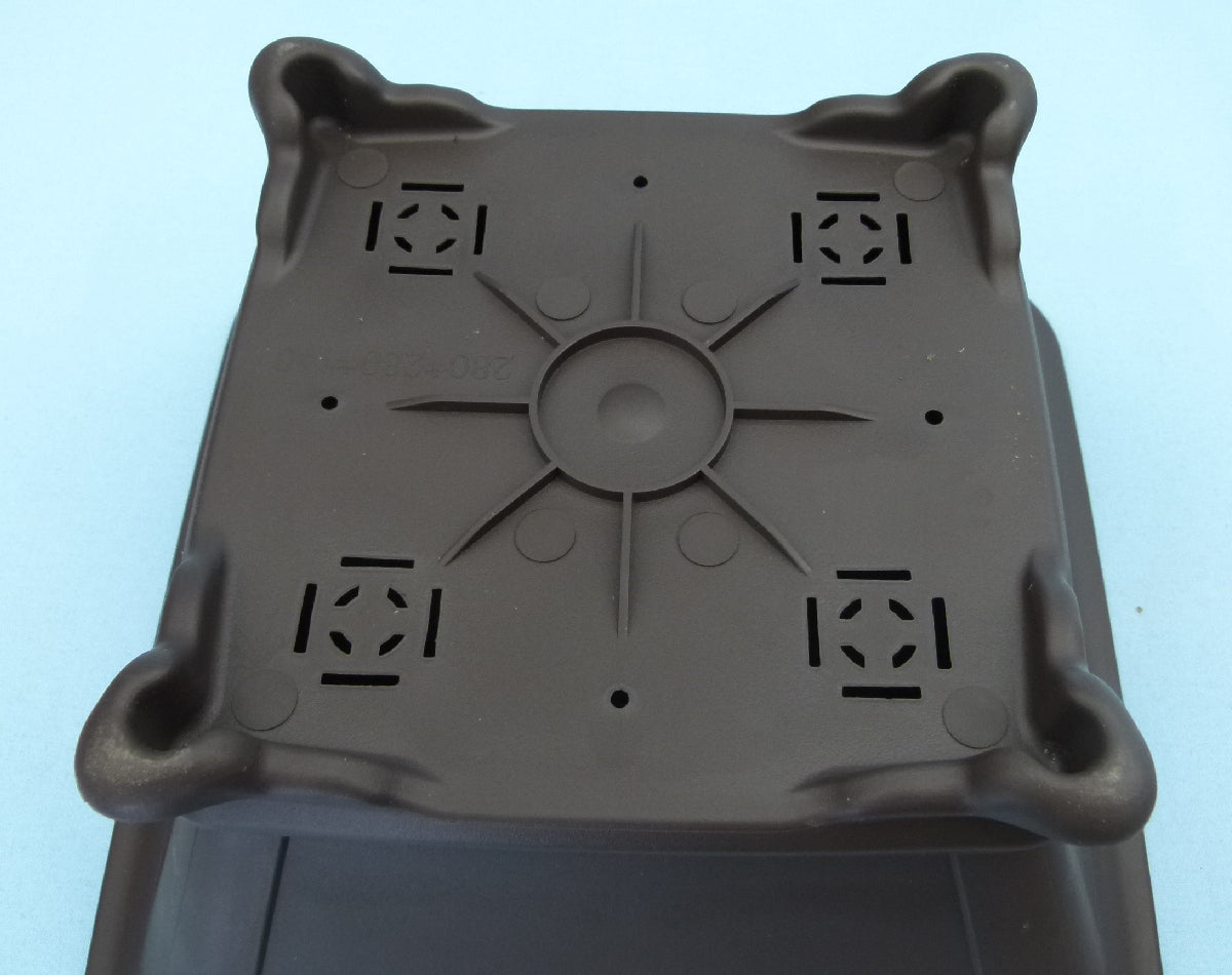 Deep square shaped plastic bonsai pot - Various sizes.