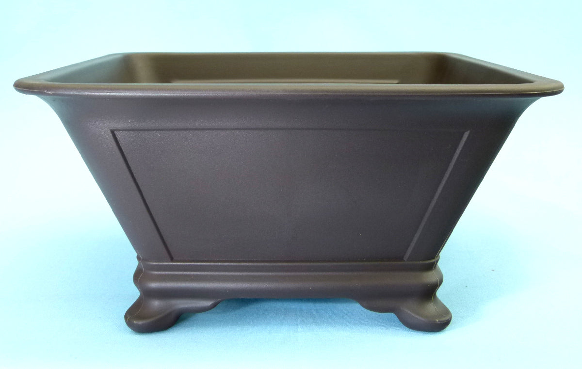 Deep square shaped plastic bonsai pot - Various sizes.