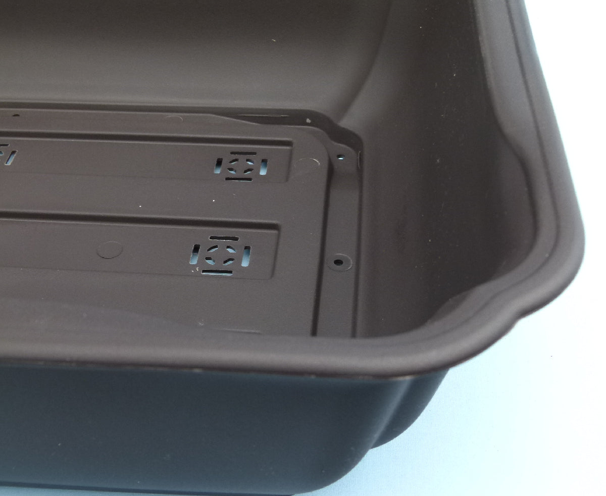 Rectangular shaped plastic bonsai pot - 27" size.