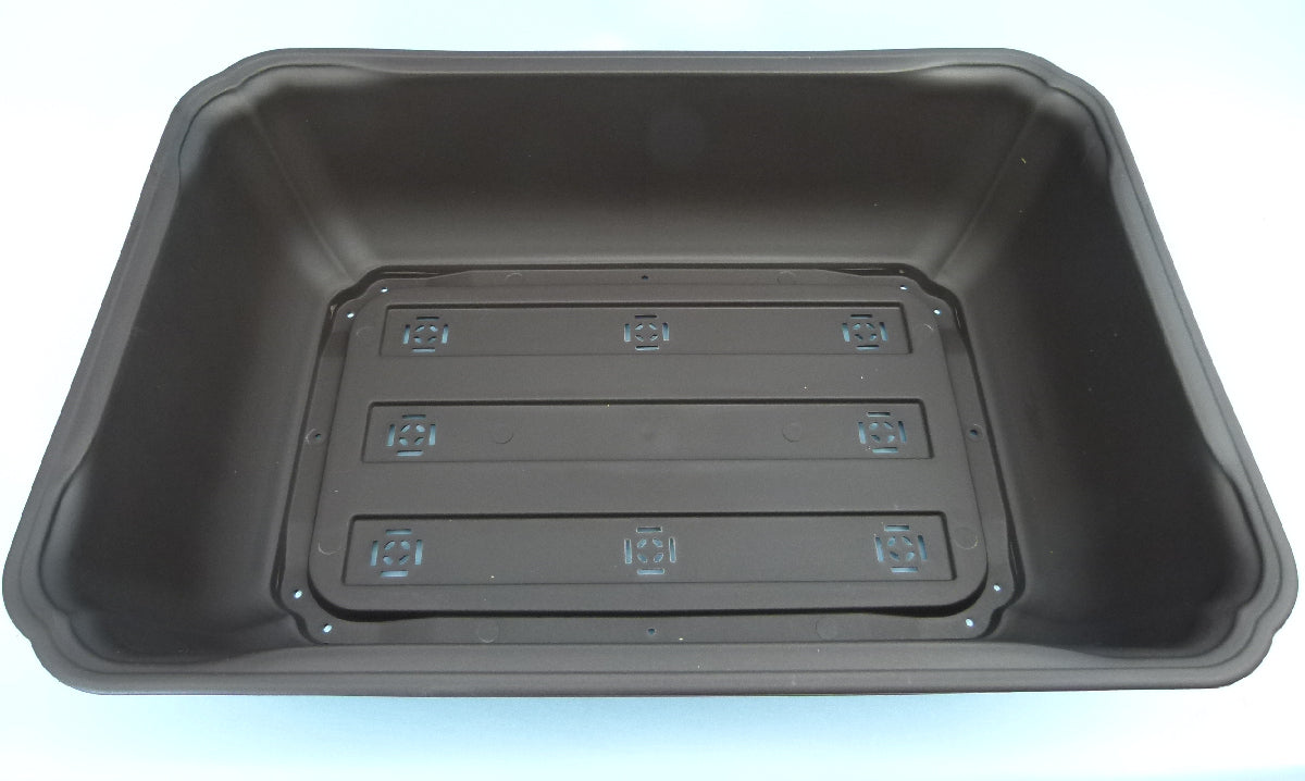Rectangular shaped plastic bonsai pot - 27" size.