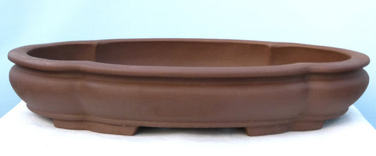 Bonsai Basics - Oval Unglazed Bonsai Pot 