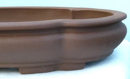 Bonsai Basics - Oval Unglazed Bonsai Pot 