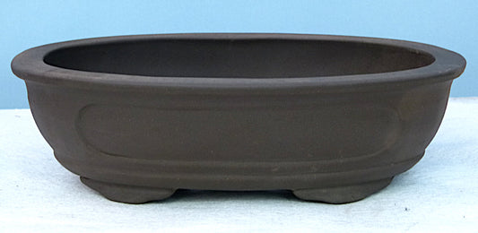 Deep Oval Unglazed Quality Bonsai Pot - 23"