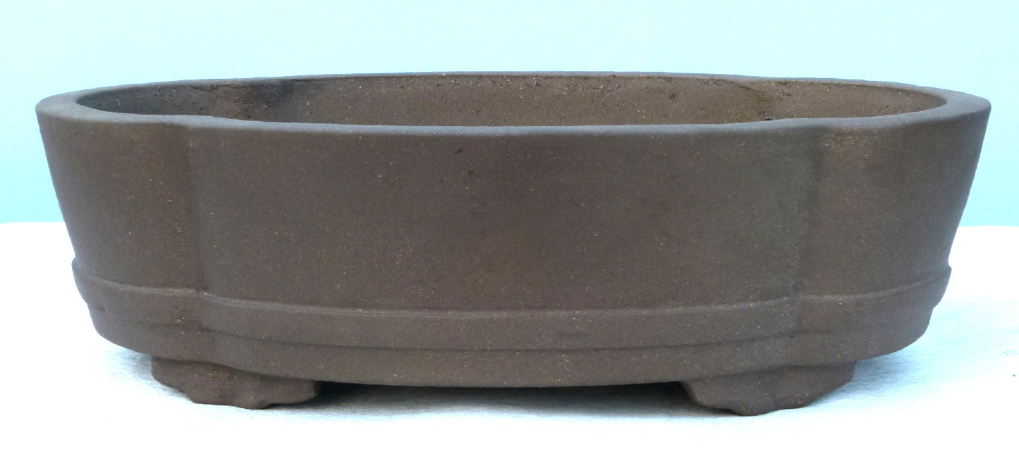 Bonsai Basics - Oval Unglazed Bonsai Pot - 