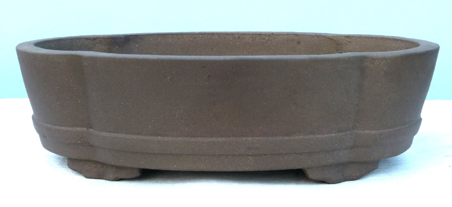 Bonsai Basics - Oval Unglazed Bonsai Pot - 