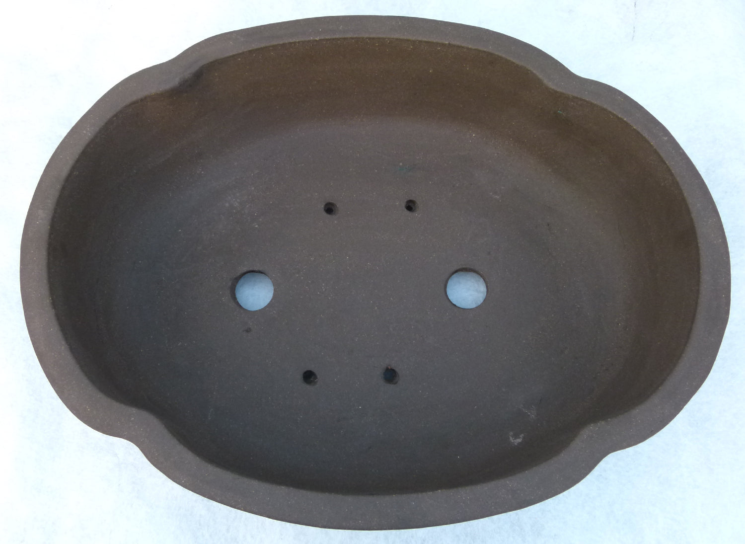 Bonsai Basics - Oval Unglazed Bonsai Pot - 