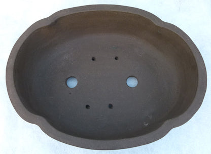 Bonsai Basics - Oval Unglazed Bonsai Pot - 
