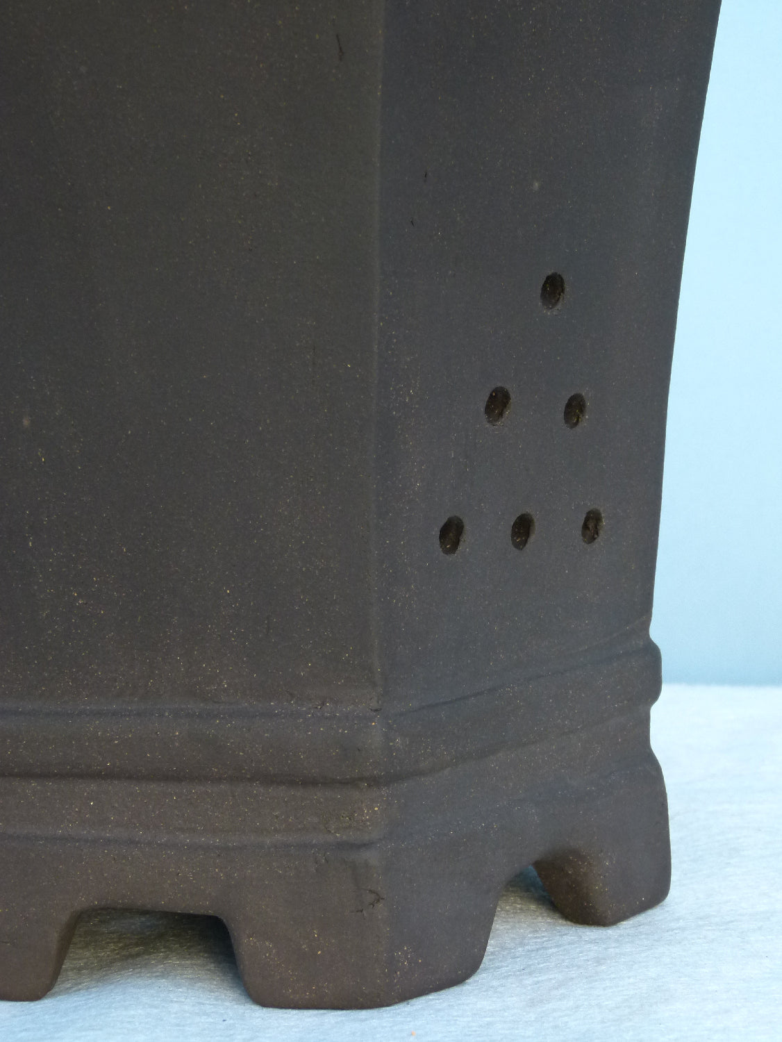 Bonsai Basics - Cascade Style Hexagonal Deep Unglazed Bonsai Pot 