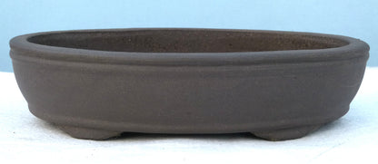 Bonsai Basics Deep Oval Unglazed Bonsai Pot