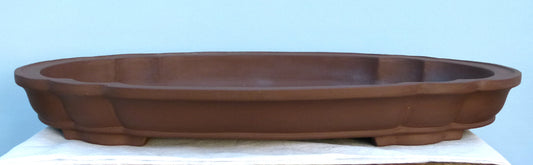 Bonsai Basics - Shallow Oval Unglazed Bonsai Pot