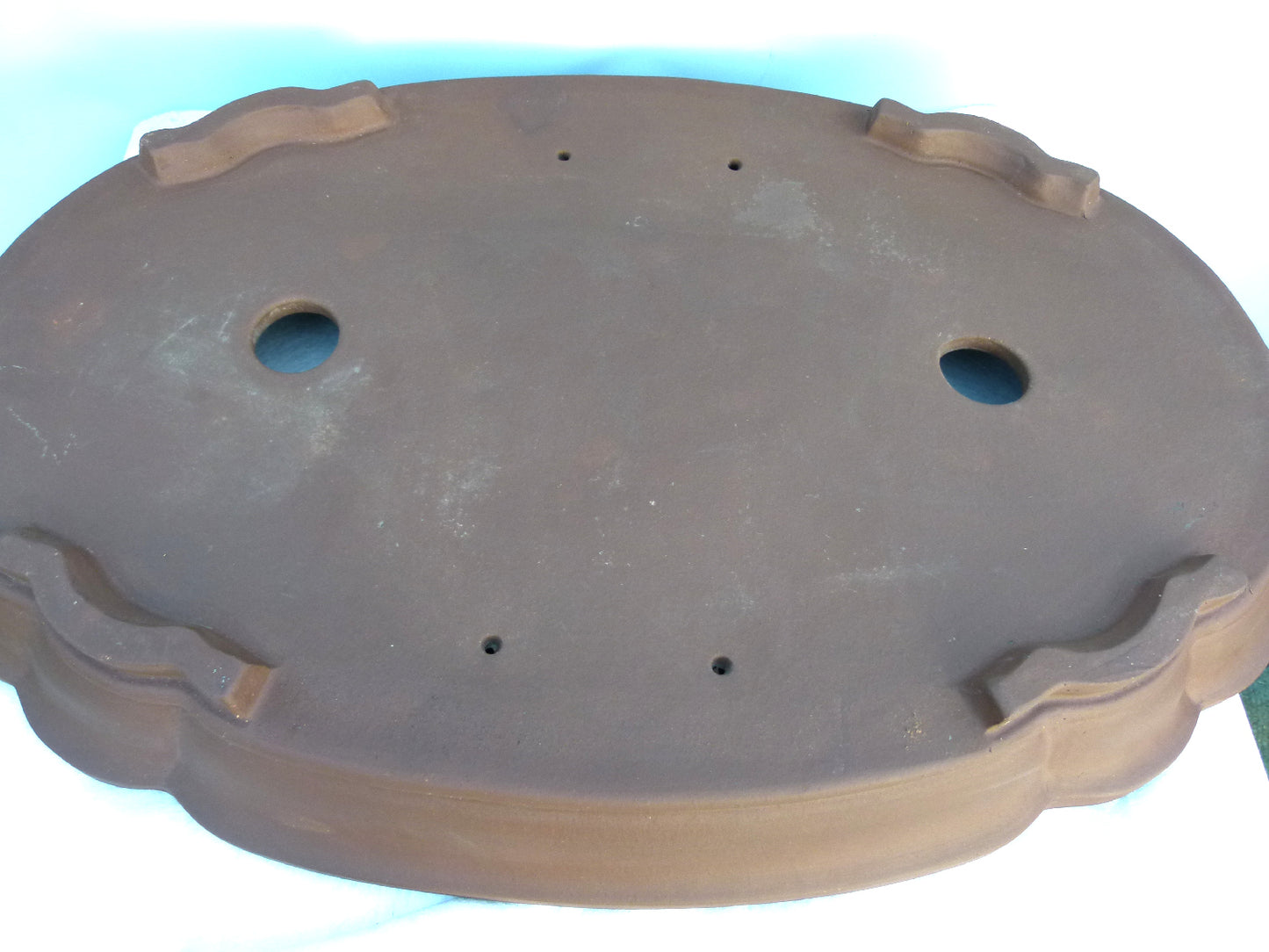 Bonsai Basics - Shallow Oval Unglazed Bonsai Pot 