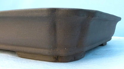 Bonsai Basics - Shallow Rectangular Unglazed Bonsai Pot 