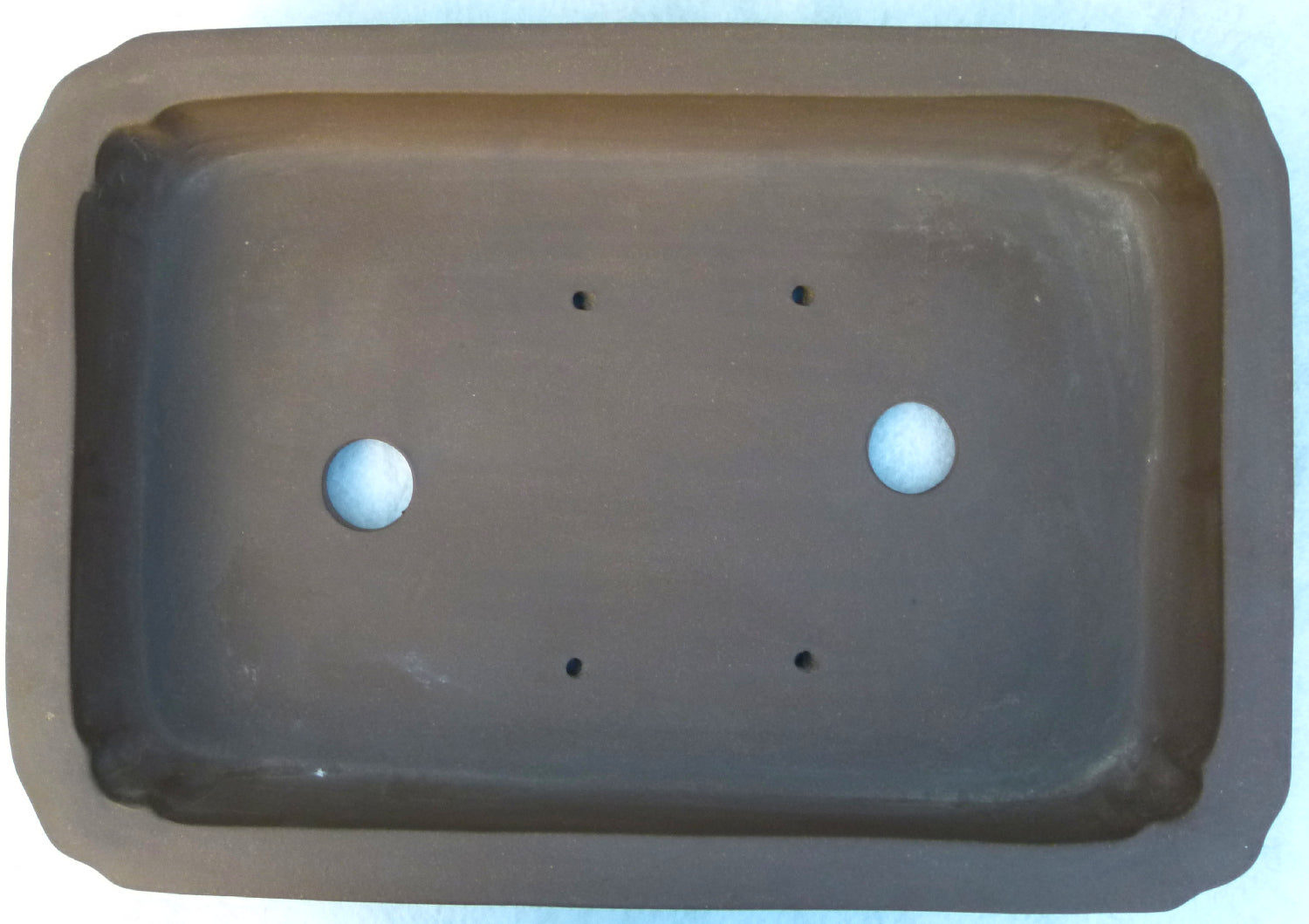 Bonsai Basics - Shallow Rectangular Unglazed Bonsai Pot 