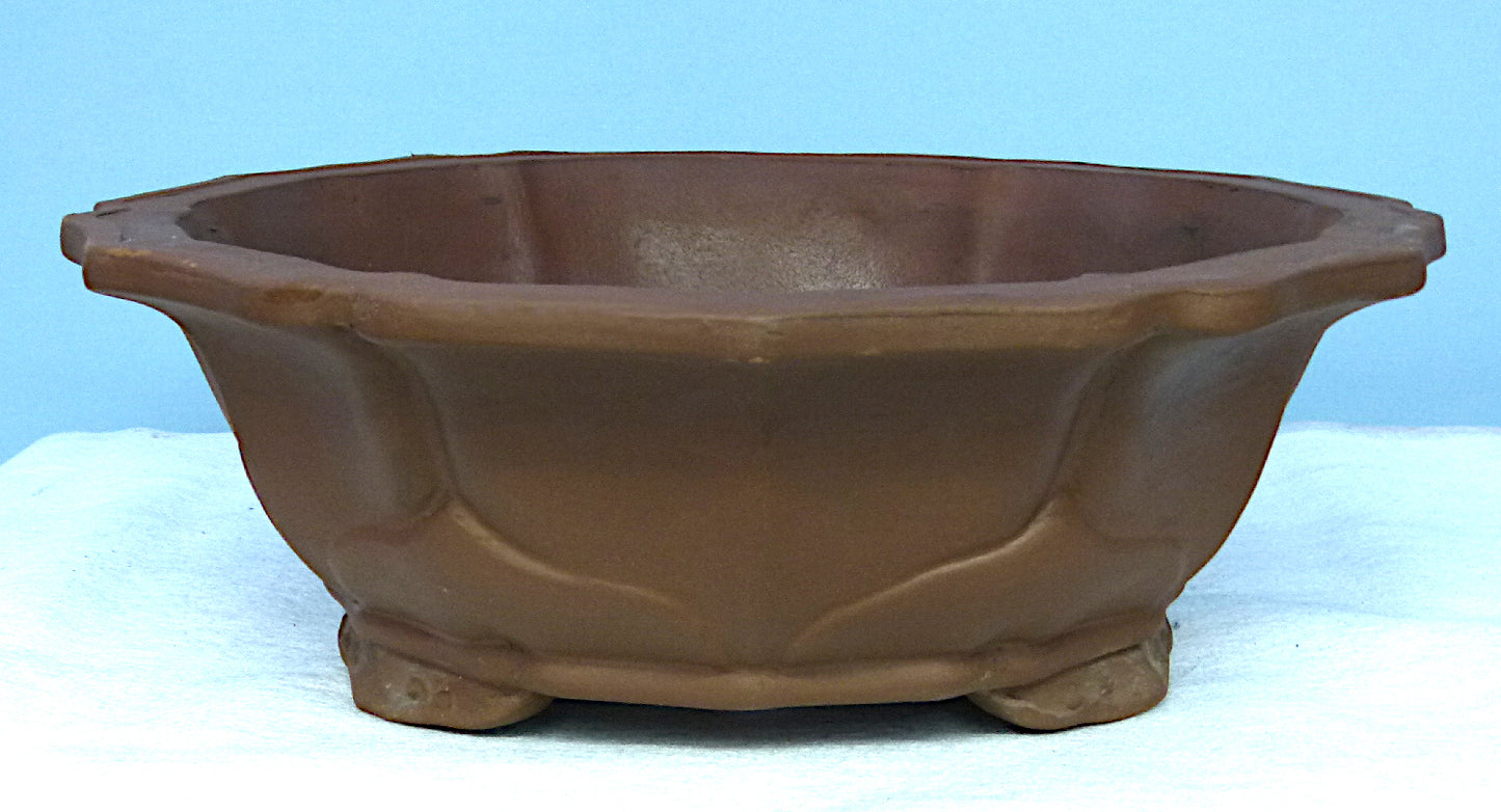 Bonsai Basics - Deep Round Unglazed Bonsai Pot