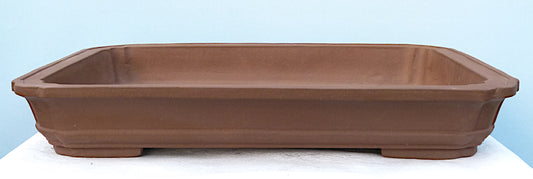 Bonsai Basics - Shallow Rectangular Unglazed Bonsai Pot
