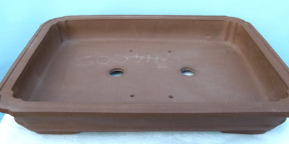 Bonsai Basics - Shallow Rectangular Unglazed Bonsai Pot