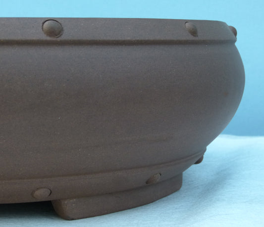 Bonsai Basics - Deep Round Unglazed Bonsai Pot 