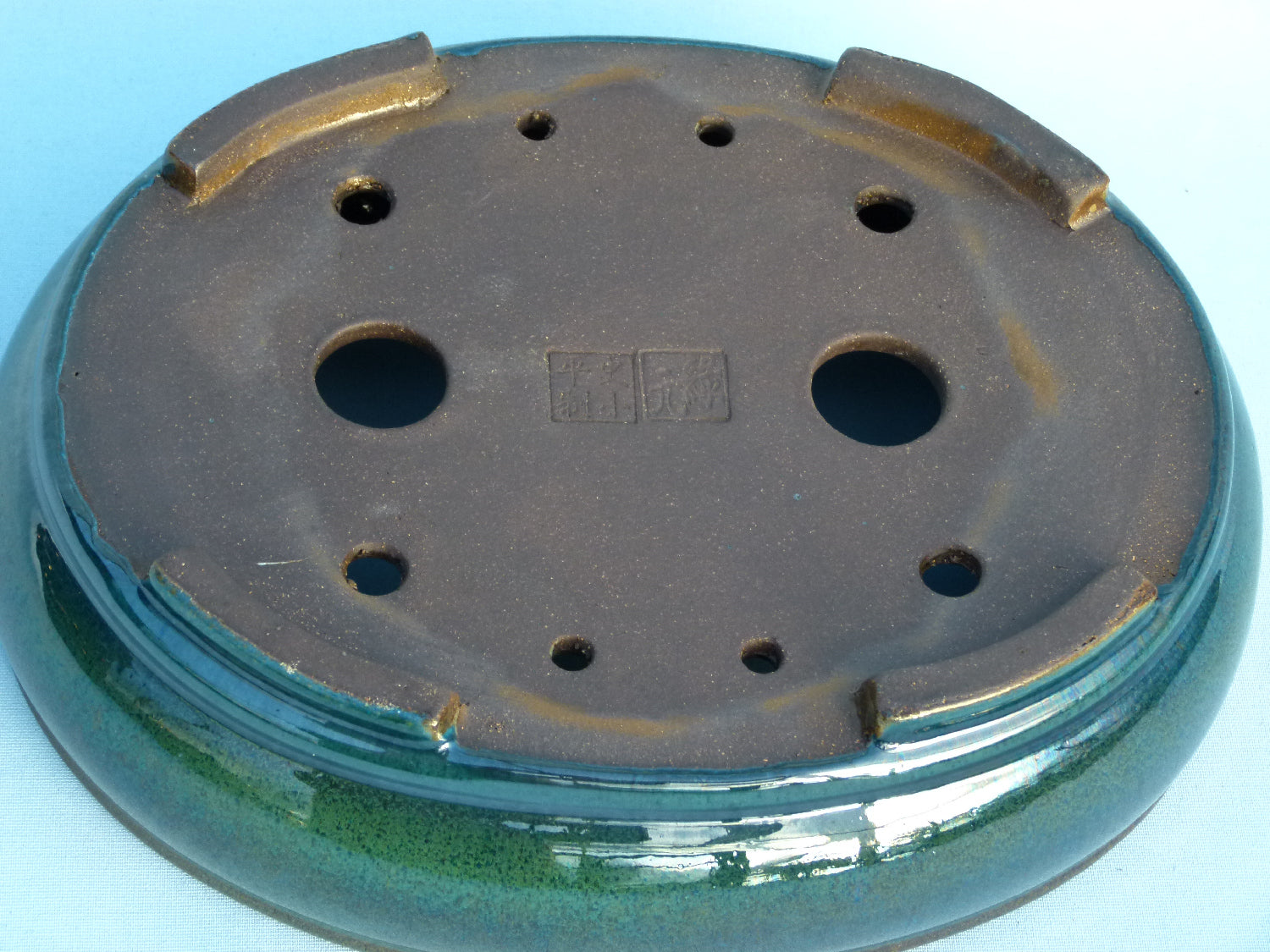 Oval Glazed Quality Bonsai Pot - 11"