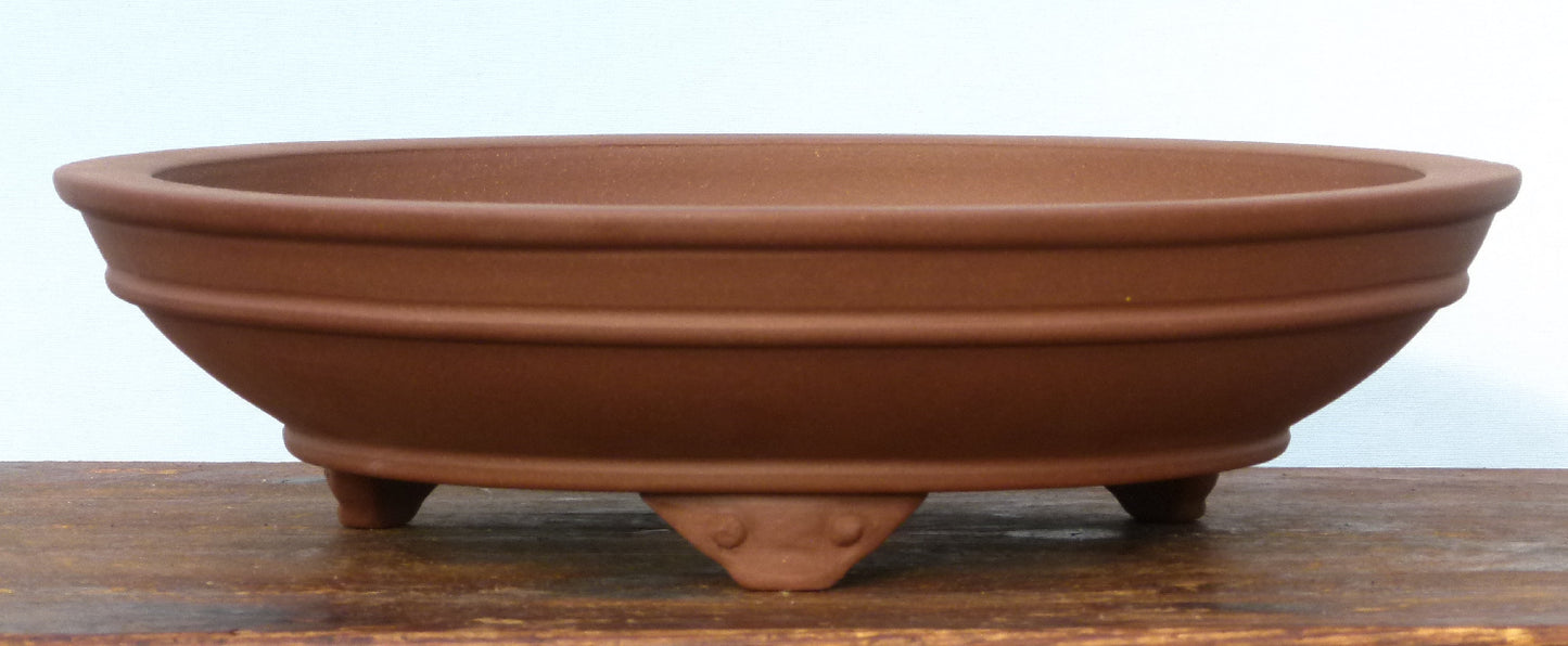 Round Unglazed Quality Bonsai Pot - 14"