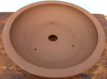 Round Unglazed Quality Bonsai Pot - 14"