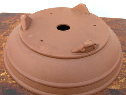 Round Unglazed Quality Bonsai Pot - 14"
