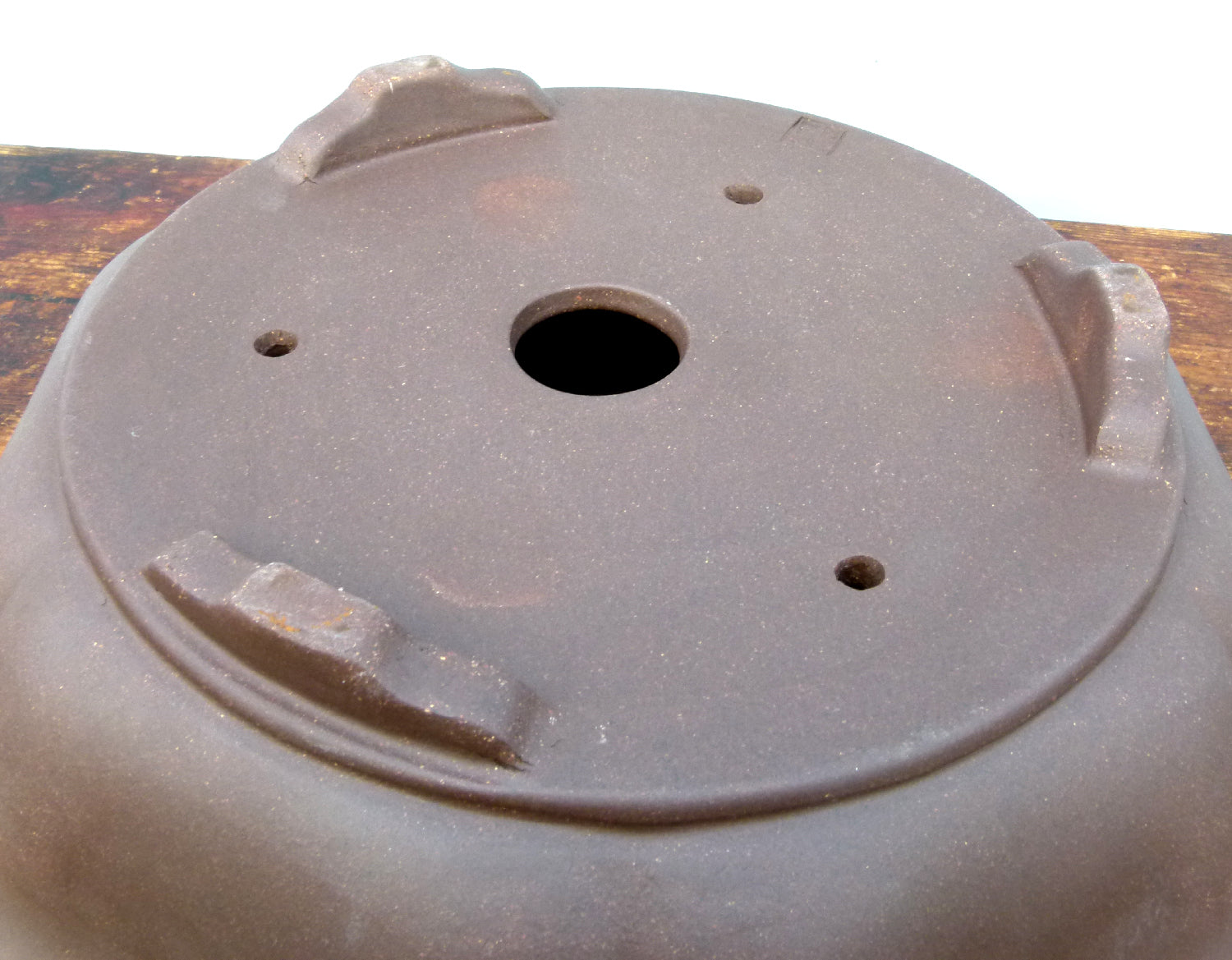 Round Lotus Flower Unglazed Quality Bonsai Pot - 14"