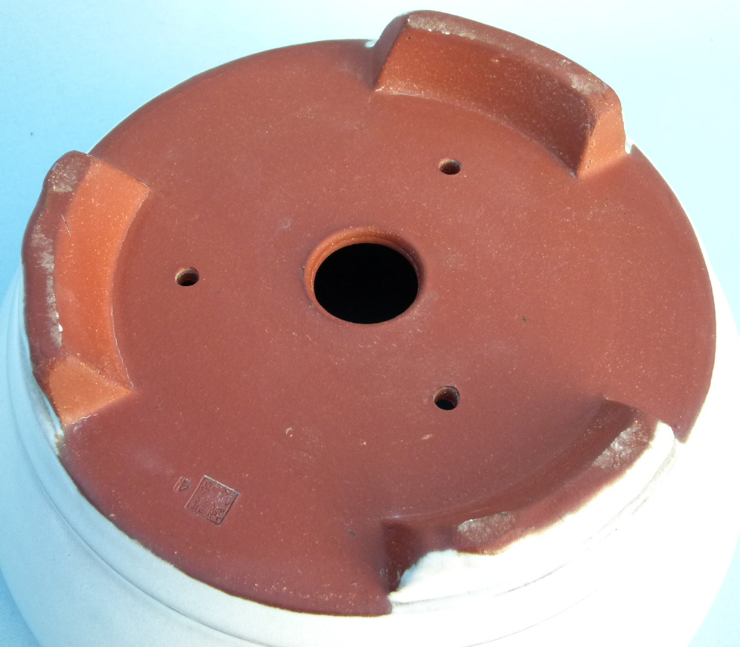 Exhibition Quality Glazed Deep Round Bonsai Pot - 10"