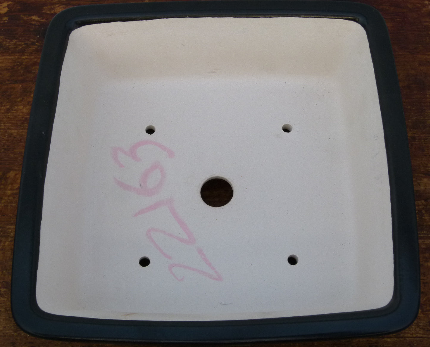 Exhibition Quality Glazed Square Bonsai Pot - 8.5"