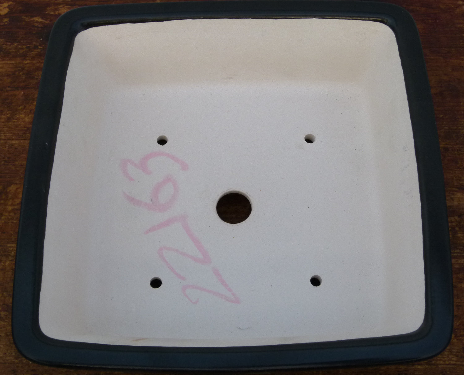 Exhibition Quality Glazed Square Bonsai Pot - 8.5"