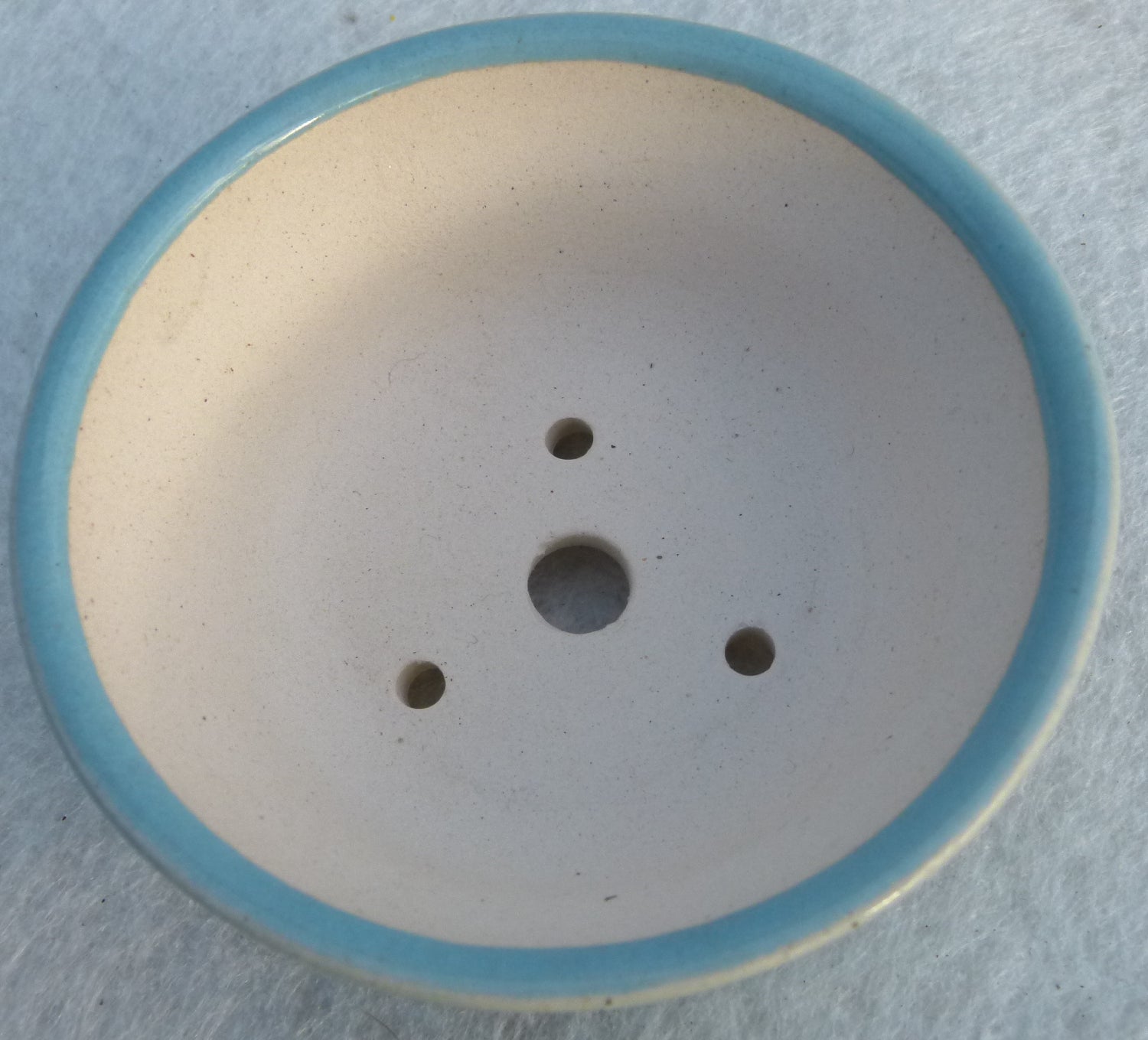 Top Quality Blue Glazed Round Bonsai Pot - 4"