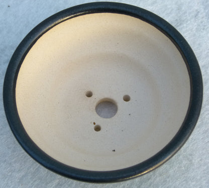 Top Quality Green Glazed Round Bonsai Pot - 4"