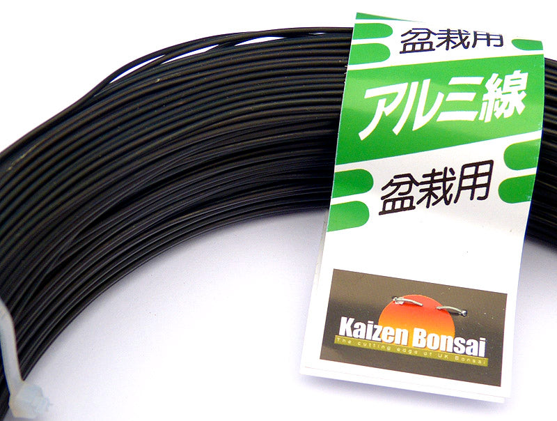 Quality Bonsai Training Wire - Black Aluminium - 500g Coils