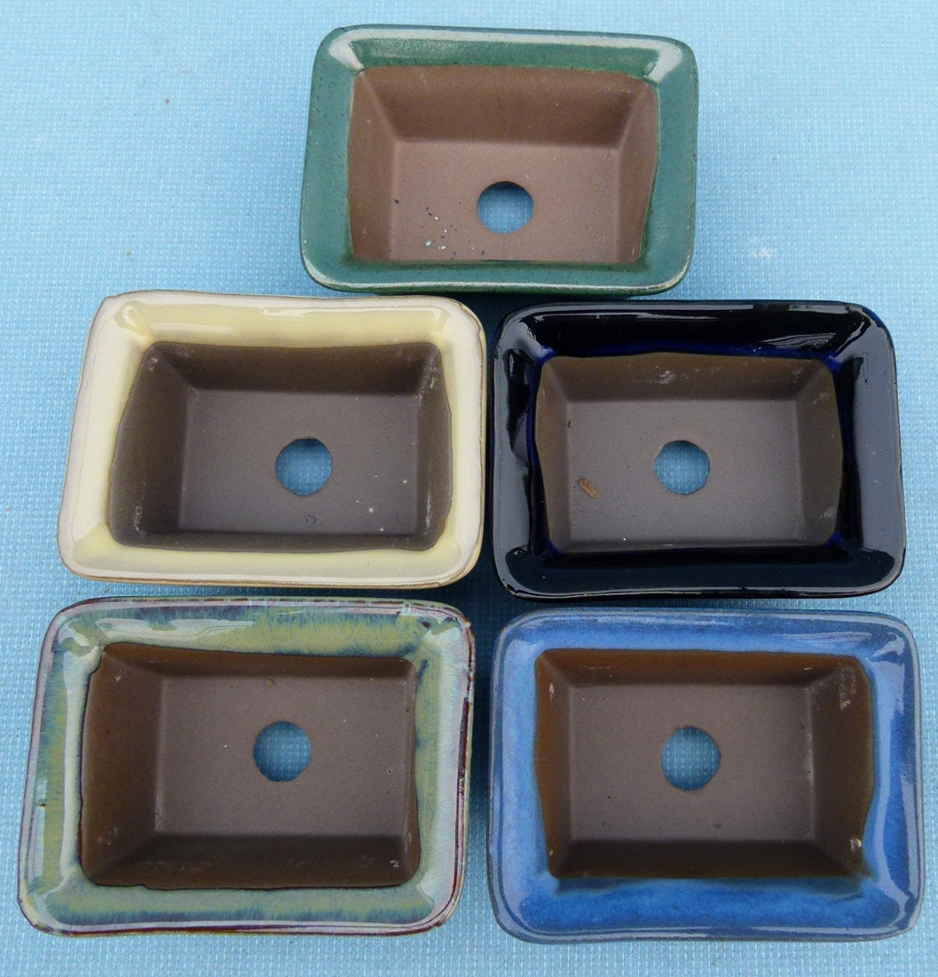High Quality Japanese Glazed Miniature Bonsai Pot