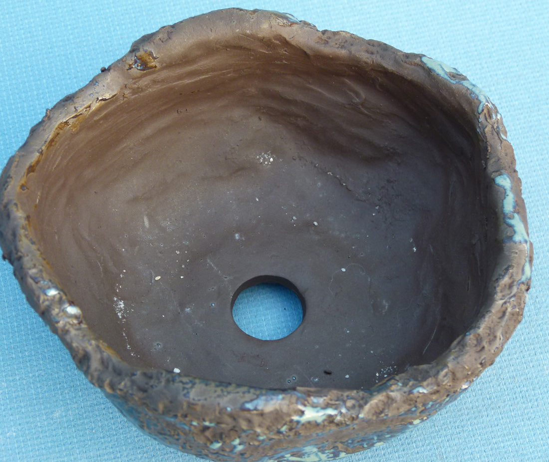 High Quality Japanese Nanban Rustic Bonsai Pot - 6" 