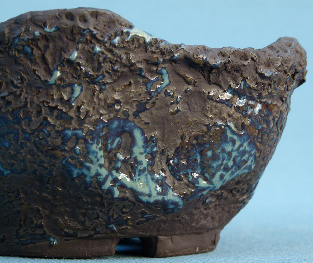 High Quality Japanese Nanban Rustic Bonsai Pot - 6" 